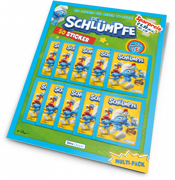 Die Schlümpfe Stickerserie Multi-Pack