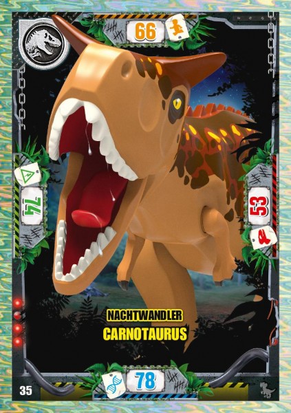 Nummer 035 I Nachtwandler Carnotaurus I LEGO Jurassic World TCG 3