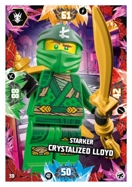 Nummer 030 I Starker Crystalized Lloyd I LEGO Ninjago TCG 8 Next Level