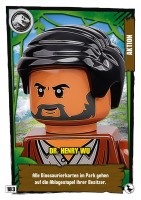 Nummer 183 I Dr. Henry Wu I LEGO Jurassic World TCG 3 Nummer 183 I Dr. Henry Wu I LEGO Jurassic World TCG 3