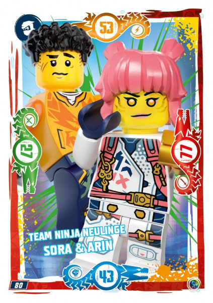 Nummer 080 I Team Ninja Neulinge Sora & Arin I LEGO Ninjago TCG 9