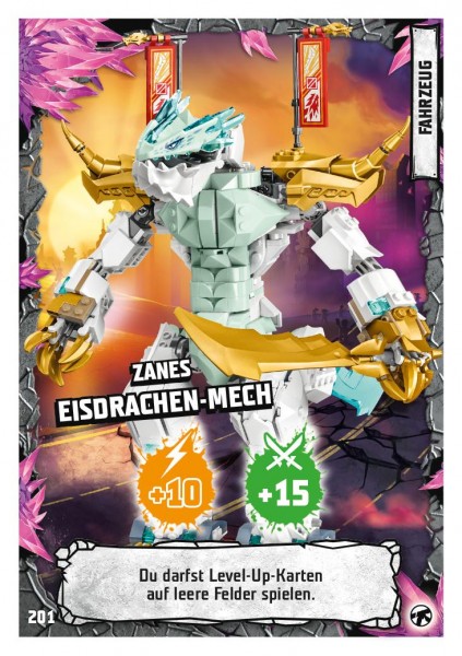 Nummer 201 I Zanes Eisdrachen-Mech I LEGO Ninjago TCG 8 Next Level