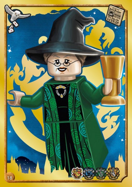 Sammelkarte Gold Nummer 018 I Harry Potter Trading Card