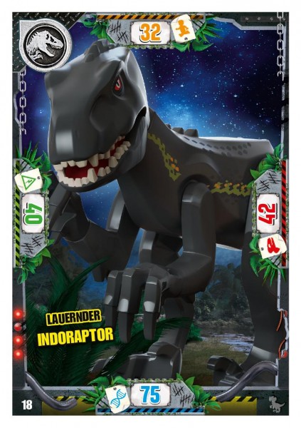Nummer 018 I Lauernder Indoraptor I LEGO Jurassic World TCG 3