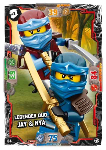 Nummer 084 I Legenden Duo Jay & Nya I LEGO Ninjago TCG 8 Next Level